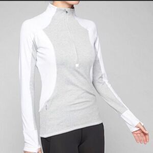 Athleta Colorblock Running Wild Half Zip Medium